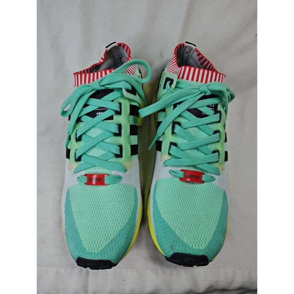 adidas EQT Support RF Primeknit Frozen Green Running Shoes Sneakers Mens Size 10